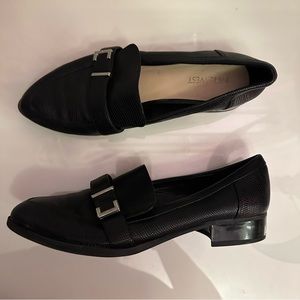 Nine West Black Buckle Loafer Flat Shoes